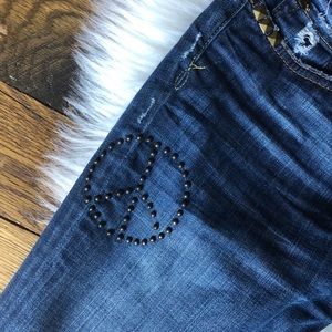 Lucky Jeans with Peace sign